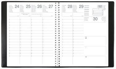 QUO VADIS Agenda Exdi "Mercure S", 2024, 210 x 270 mm, noir
