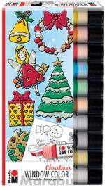 Marabu Window Color-Set &quot;X-Mas&quot;, 10 x 25 ml