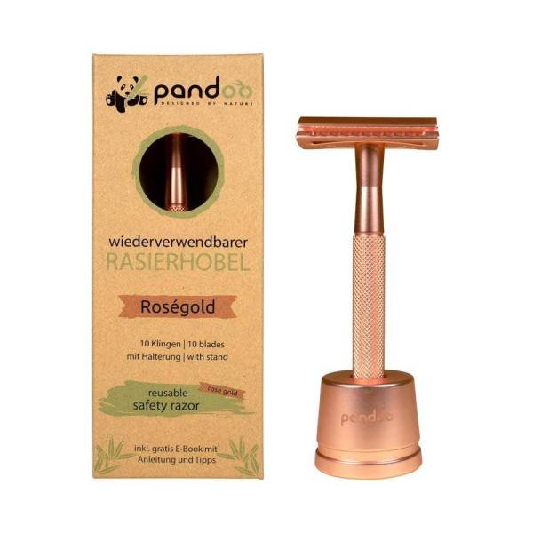 Pandoo Metall Rasierhobel rosegold – 1 Stück
