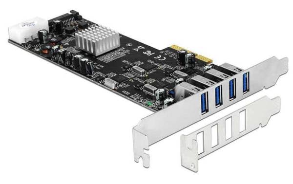 Delock PCI-Express-Karte USB 3.0 Typ-A – 4x Quad Channel