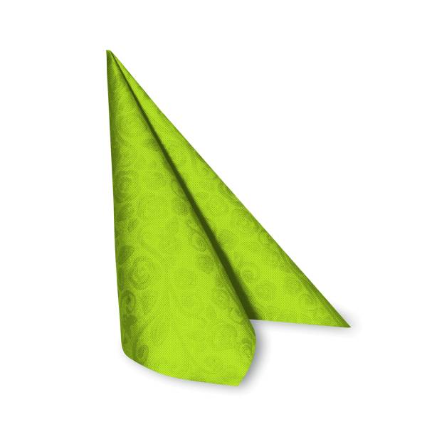 Serviette PREMIUM Dekor-R gelbgrün 40 x 40 cm – 50 Stück