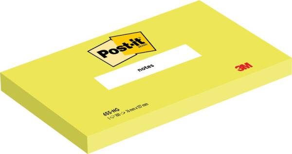 Post-it Haftnotizen, 127 x 76 mm, neongrün