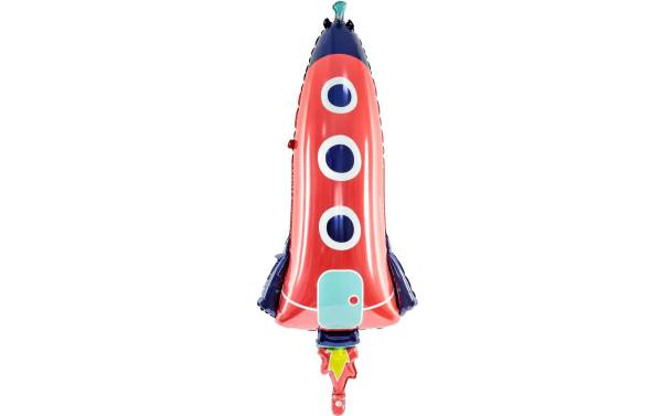 Partydeco Folienballon Rocket Mehrfarbig