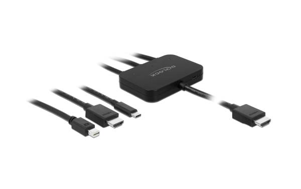 Delock Adapter 85830 USB-C, HDMI oder Mini-DP zu HDMI 1.8m