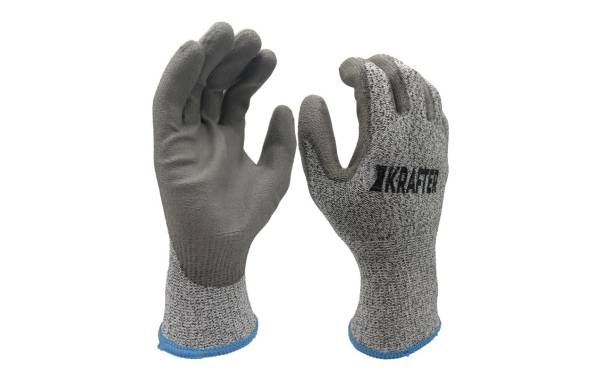 Krafter Arbeitshandschuh Nylon, 9/L, Grau