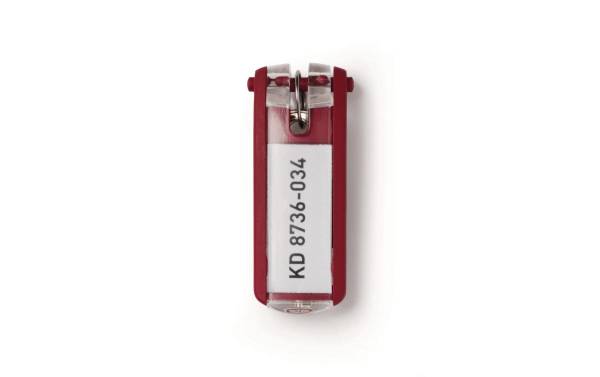Schlüsselanhänger KEY CLIP rot 6 Stück DURABLE 195703