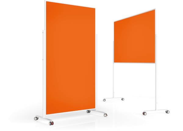 Design-Moderatorentafel VP Filz, orange 1000x1800mm MAGNETOP. 1181144