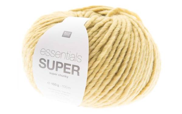 Rico Design Wolle Essentials Super Super Chunky 100 g, Pastellgelb