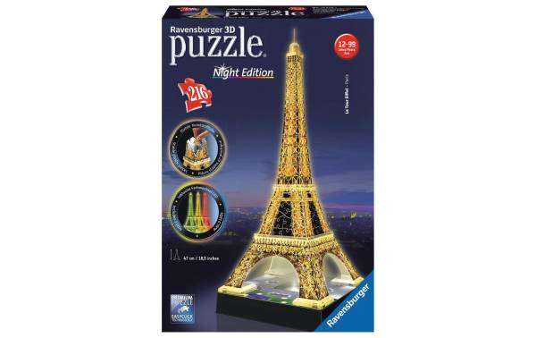 Ravensburger 3D Puzzle Eiffelturm bei Nacht