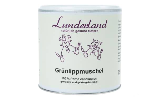 Lunderland Hunde-Nahrungsergänzung Grünlippmuschel, 250 g