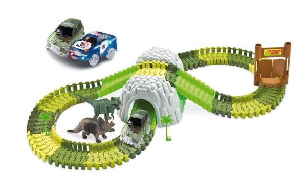 Amewi Magic Traxx Bahn Dino-Park Mega Set mit Tunnel