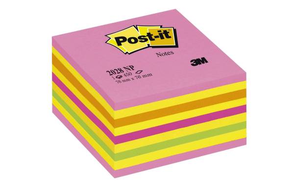 Würfel 76x76mm neon/pink/450 Blatt POST-IT 2028-NP