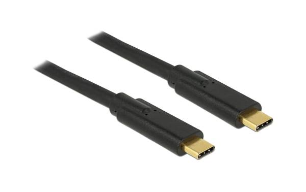 Delock USB 3.1-Kabel Gen1, 5Gbps, bis 5A, 100Watt USB C – USB C 2 m