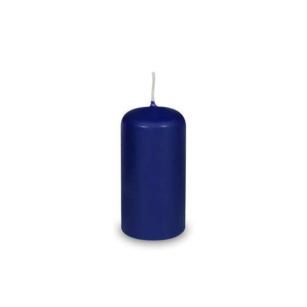 Stumpenkerze dunkelblau 40 x 80 mm – 4 Stück