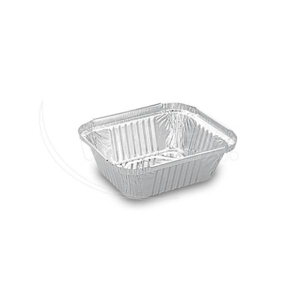 Schale (ALU) eckig 145 x 120 x 41 mm 470ml – 100 Stück