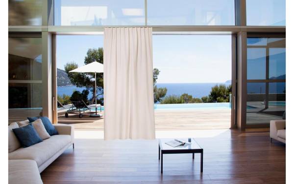 Casa Leon Outdoor-Fertigvorhang Acrisol 140 x 245 cm, Beige