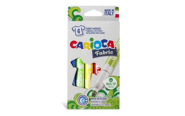 Carioca Textilmarker Fabric 6 Stück