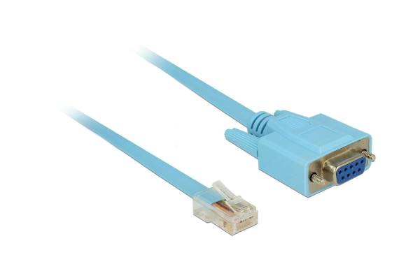 Delock Konsolenkabel RS-232 DB9 – RJ-45 Cisco kompatibel 1m