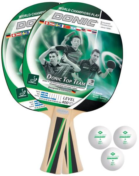 DONIC SCHILDKRÖT Tischtennis-Set 'Top Team 400'