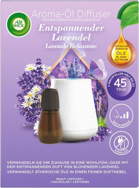 AIR WICK Aroma-Öl Diffuser Set 3284584 inkl. Lavendelöl