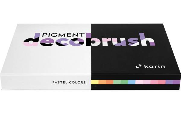 Pigment Deco Brush Pastel Colors Set 12 Farben KARIN 29C7
