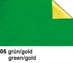 Bastelfolie Alu 50x80cm 90g, grün/gold URSUS 4442105