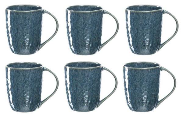 Leonardo Cappuccinotasse Matera 430 ml, 6 Stück, Blau