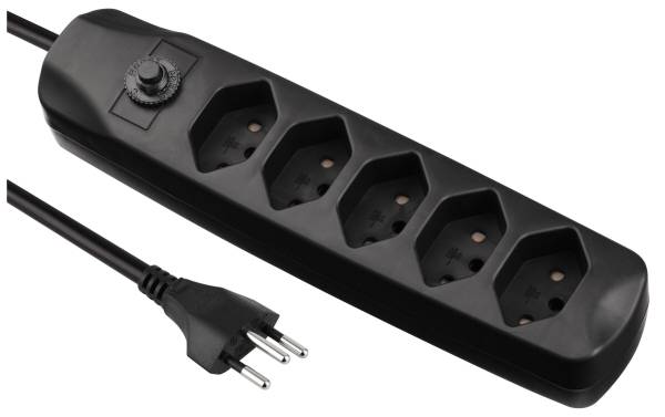 FURBER.power Steckdosenleiste mit Überlastschutz 5x T13