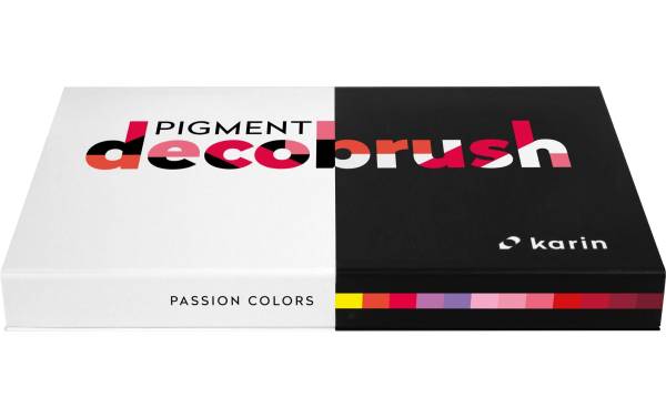 Pigment Deco Brush Passion Colors Set 12 Farben KARIN 29C6