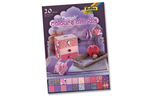 folia Naturpapierblock "PUNJAB", DIN A4, 20 Blatt