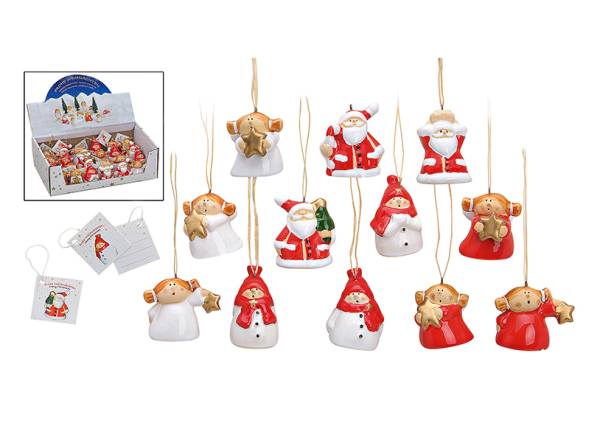 ROOST Weihnachtshänger 3×4.5cm 10016700 Weihnachtsfiguren, assortiert