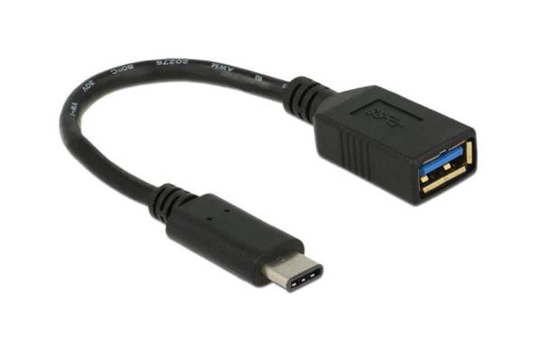 Delock USB 3.1-Adapterkabel USB A – USB C 0.15 m