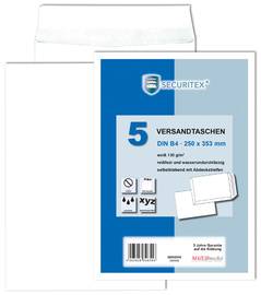 SECURITEX Versandtasche, B4, weiß, ohne Fenster, 130 g/qm