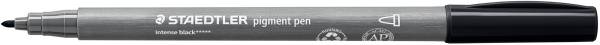STAEDTLER Fasermaler mit Rundspitze 376-99BK2 intensive schwarz 2 Stk.