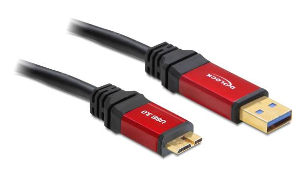 Delock USB 3.0-Kabel Premium USB A – Micro-USB B 3 m