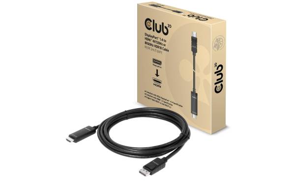 Club 3D Kabel CAC-1087 DisplayPort – HDMI, 3 m