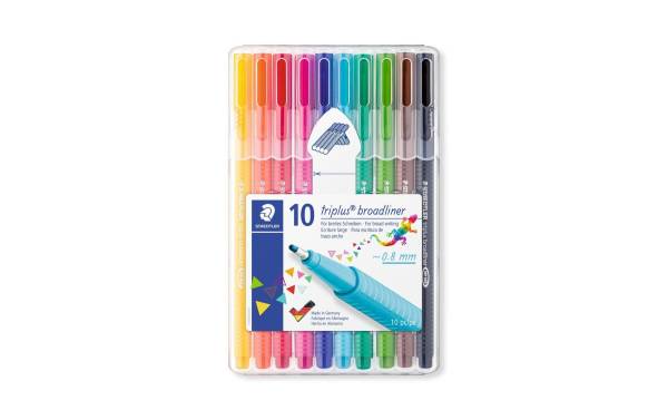 STAEDTLER Fineliner triplus broadliner BRILLIANT COLOURS