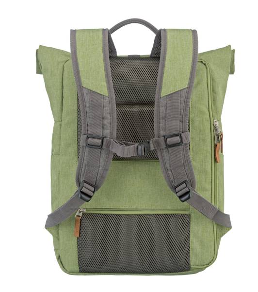 Travelite BASICS Rollup Rucksack, Grün/Grau