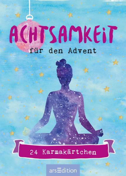 ARS EDITION Adventkalender 7.2x10.3cm 9783845836010 24 Karmakärtchen