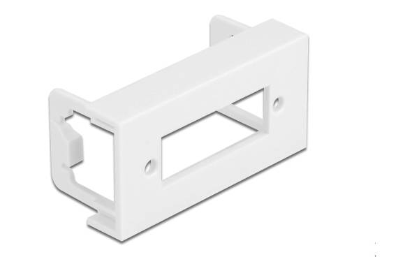 Delock Easy 45 Modulblende Recht-Ausschnitt LWL SC Duplex, 45×22.5mm, 10 Stüc…