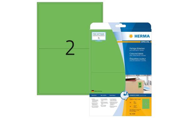 HERMA Universal-Etiketten SPECIAL, 199,6 x 143,5 mm, grün