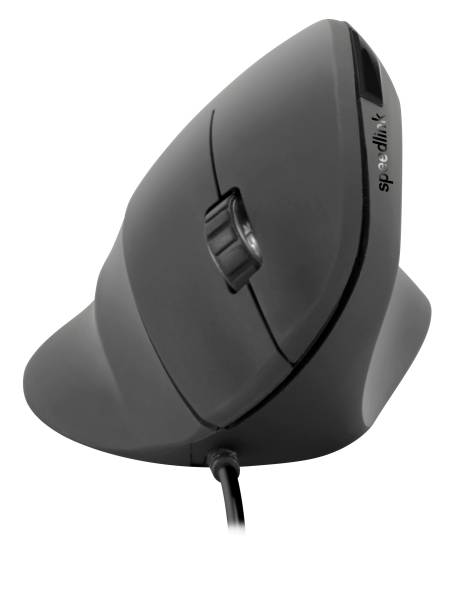PIAVO Ergonomic Mouse USB vertical, rubber-black SPEEDLINK SL-610019