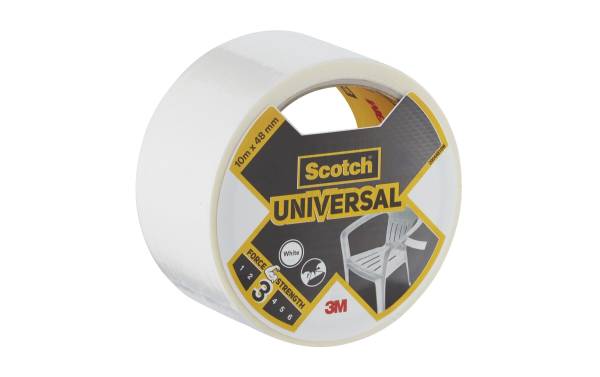 3M Klebeband Scotch Universal 48 mm x 10 m, Weiss