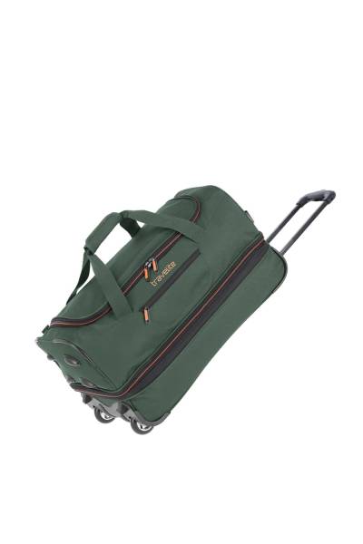 Travelite BASICS Rollenreisetasche, 55 cm, Dunkelgrün