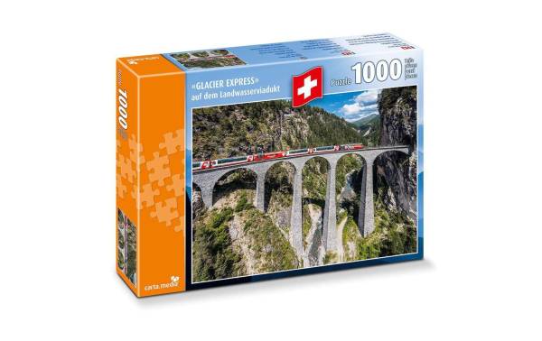 Carta.Media Puzzle Glacier Express auf Landwasserviadukt