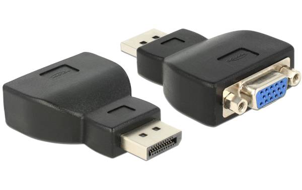 Delock Adapter Displayport – VGA Schwarz