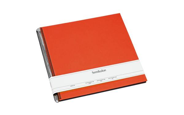 Semikolon Fotoalbum 34.5 x 33.2 cm Orange, 50 schwarze Seiten