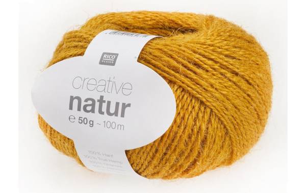 Rico Design Wolle Creative Natur 50 g, Senfgelb