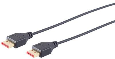 shiverpeaks BASIC-S DisplayPort 1.4 Kabel, slim, schwarz