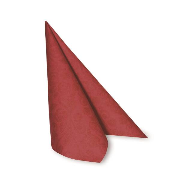 Serviette PREMIUM Dekor-R rot 40 x 40 cm – 50 Stück